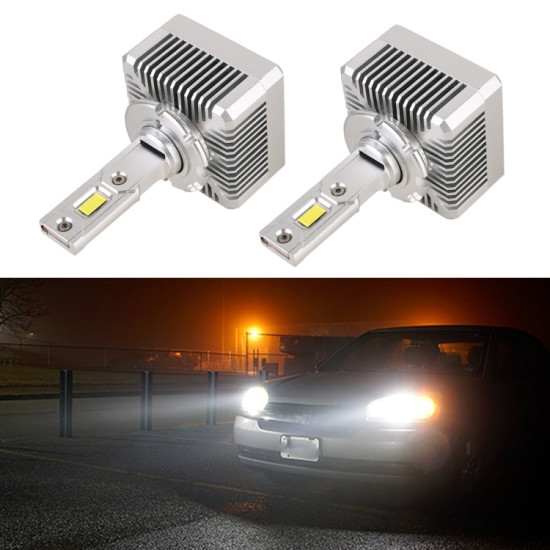 1 Pair D Series D3S Car HID Ballast to LED Headlight DC12V 35W 6000K 7000LM CSP Lamp Bead
