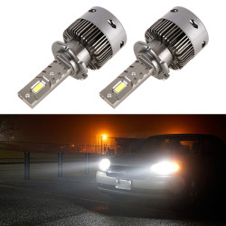 1 Pair D Series D4 Car HID Ballast to LED Headlight DC12V 35W 6000K 7000LM 7040 Lamp Bead