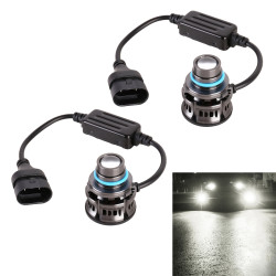 1 Pair 9005 27W DC12V Car Aluminum Alloy Flashing LED Headlight White Light