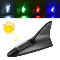Solar Shark Fin High positioned Alarm Light Black