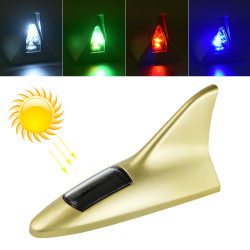 Solar Shark Fin High positioned Alarm Light Gold