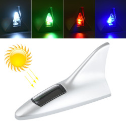 Solar Shark Fin High positioned Alarm Light Silver