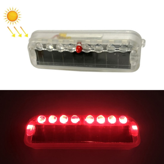 LED Solar Decorative Night Vibration Lighting Warning strobe Lamp Red
