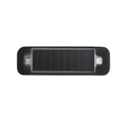Solar Warning Light Anti rear Collision LED Flashing Light Symphony Vibration Sensor Black