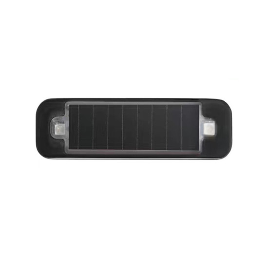 Solar Warning Light Anti rear Collision LED Flashing Light Symphony Vibration Sensor Black