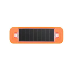 Solar Warning Light Anti rear Collision LED Flashing Light Symphony Vibration Sensor Orange