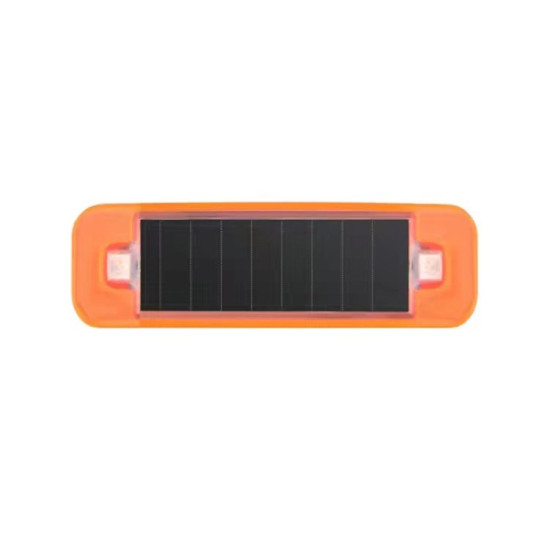 Solar Warning Light Anti rear Collision LED Flashing Light Symphony Vibration Sensor Orange
