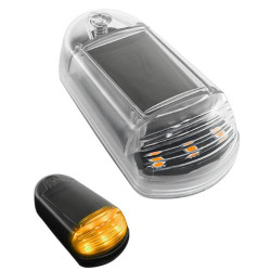 Solar Powered Roof Warning Light LED Roof Strobe Light For Trucks Pickups Spec Transparent Yellow Light
