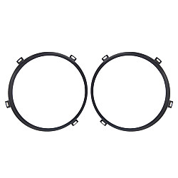 1 Pair 7 inch Headlight Metal Outside Bracket for Jeep Wrangler JK 2007 2017