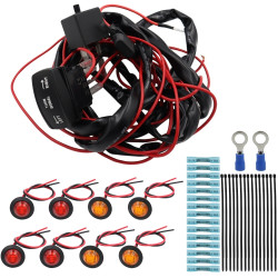 UTV ATU Car Turn Signal Light Toggle Switch Turn Signal Kit Style Horizontal Turn Switch