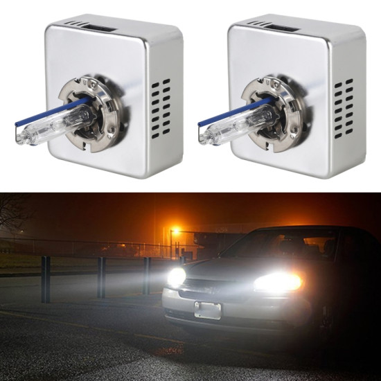 1 Pair D5S 8000K DC12V 35W Car HID Xenon Bulb Kit Headlight White Light