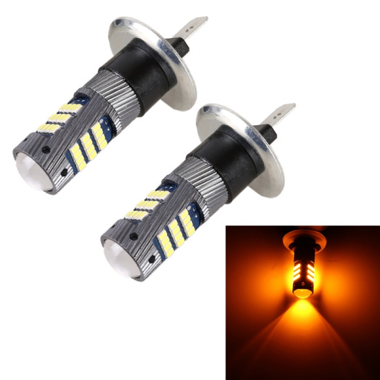 1 Pair H1 DC12V 5W Car LED Fog Light with 42LEDs SMD 2016 Lamp Beads Yellow Light