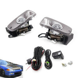 1 Pair Car Modified Front Fog Light for Honda Civic 1992 1995 White Light