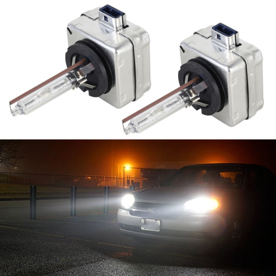 1 Pair D8S 4300K Car HID Xenon Bulb Kit Headlight White Light