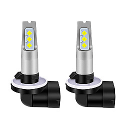 1 Pair 881 DC 12V 24V 12W 1800LM Car LED Fog Light White Light