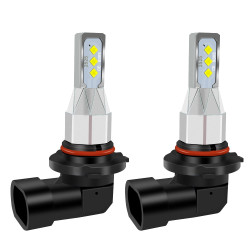 1 Pair 9006 DC 12V 24V 12W 1800LM Car LED Fog Light White Light