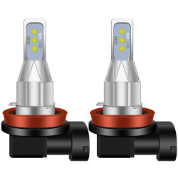 1 Pair H11 DC 12V 24V 12W 1800LM Car LED Fog Light Ice Blue Light