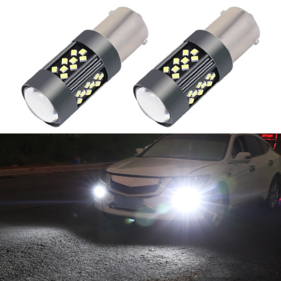 1 Pair 1156 12V 7W Strobe Car LED Fog Light White Light