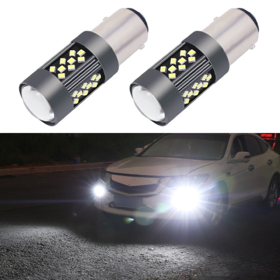 1 Pair 1157 12V 7W Strobe Car LED Fog Light White Light