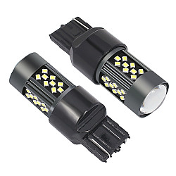 1 Pair 7440 12V 7W Strobe Car LED Fog Light White Light
