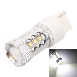 T20 7440 Single Wire 80W 800LM 6500K White Light 16 3535 LEDs Car Foglight Constant Current DC12 24V