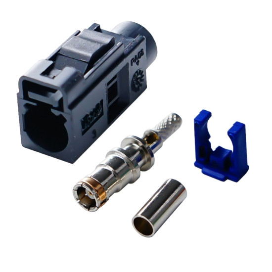 RG174 Cable Fakra Radio Crimp Female Jack / Plug Connector with Phantom RF Coaxial(Fakra A)