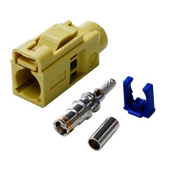 RG174 Cable Fakra Radio Crimp Female Jack / Plug Connector with Phantom RF Coaxial(Fakra K)