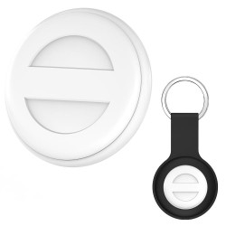 M10 Mini GPS Location Tracker Anti-lost Device with Keychain(White)