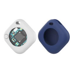 Findmy Find Positioning Pet Anti-lossing Device(White + Dark Blue Cover)