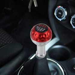 Universal Manual or Automatic Gear Shift Knob Fit for All Car(Red)