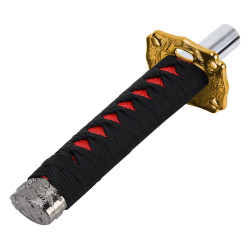 Universal Metal Hand Shape Shank Shape Decorative Strip Hand Brake Lever Hand Brake Cover Grips Hand Brake Protective Cover(Black)
