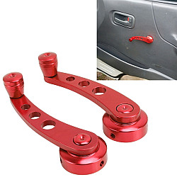 1 Pair Universal Car Wagon Door Window Crank Handle Winder Manual Door Crank Handle Window Winders(Red)