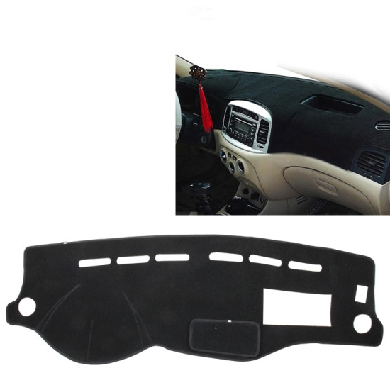 Dark Mat Car Dashboard Cover Car Light Pad Instrument Panel Sunscreen for Modern Accent (Please note the model and year)