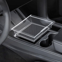 Tesla Model Y / 3 Car Central Control Front PVC Transparent Storage Box