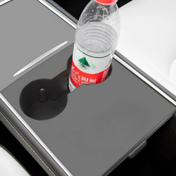 Tesla Model 3 / Y Car Center Console Water Cup Holder All-inclusive Protective Pad (Grey)