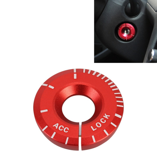 Volkswagen Metal Ignition Key Ring, Diameter: 4.8cm (Red)