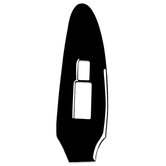 Nissan 370Z Z34 2009- Car Co-driver Side Door Lift Panel Decorative Sticker, Right Drive (Black)