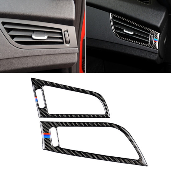 Car Carbon Fiber Side Air Outlet Panel Three Color Decorative Sticker for BMW Z4 2009-2015, Suitable For Left Driving
