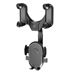 Snap-on Rearview Mirror Car Phone Holder