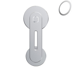 ZF011 For Tesla MagSafe Magnetic Hidden Phone Holder, Ordinary Version(Silver)