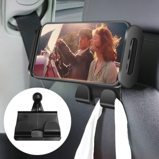 Tesla Model 3 / Y Car Rear Seat Phone Tablet Holder, Style:Bracket Base