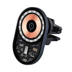 X9F Transparent Magnetic Air Vent Wireless Car Charger