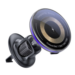 Yesido C308 15W Air Outlet Car MagSafe Magnetic Wireless Charging Holder(Black)