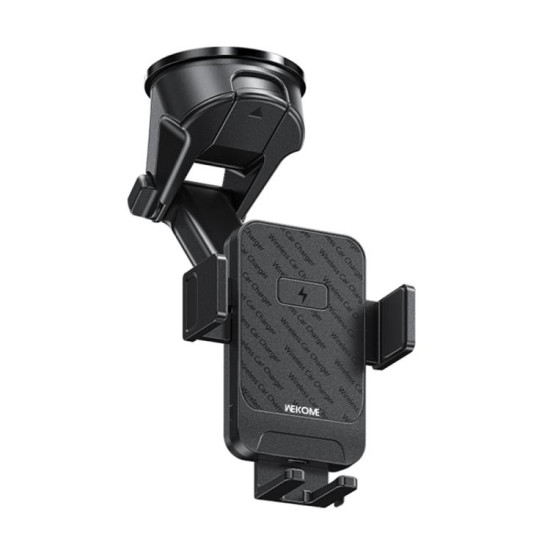 WK WP-U210 K-Captain Grace Mechanical Wireless Charging Car Phone Holder Set(Black)