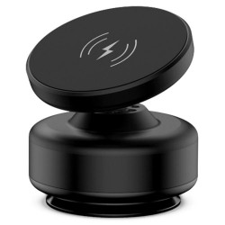 X9C Wireless Charging Navigation Stand Car Magnetic Suction Vacuum Phone Holder(Black)