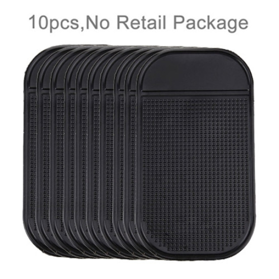 10 PCS Car Anti-Slip Mat Super Sticky Pad for Phone / GPS/ MP4/ MP3(Black)