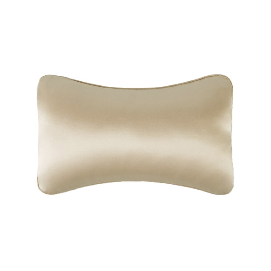TZ19 Silk Car Head Pillow Car Memory Foam Comfort Lumbar Support(Champagne)