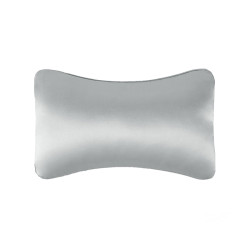 TZ19 Silk Car Head Pillow Car Memory Foam Comfort Lumbar Support(Silver Gray)