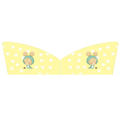 1 Pair Car Window Magnet Sunshade Curtain Heat Insulation Sun Block(Kangaroo)