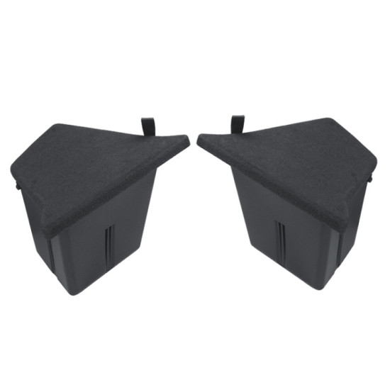 Tesla Model Y 2021-2023 2pcs / Set Car Trunk Side Storage Box, Flagship Model, Style:with Cover